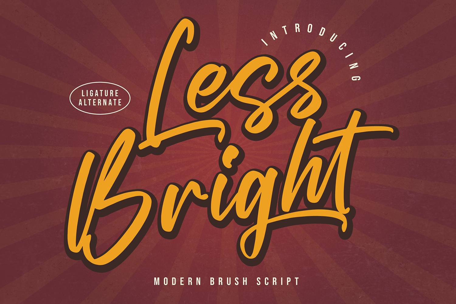 Less Bright Font sample