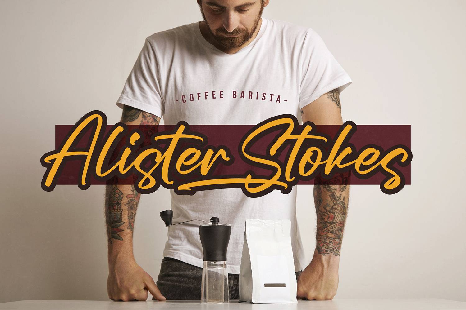 Less Bright Font sample