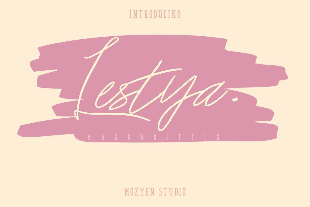 Lestya Font sample