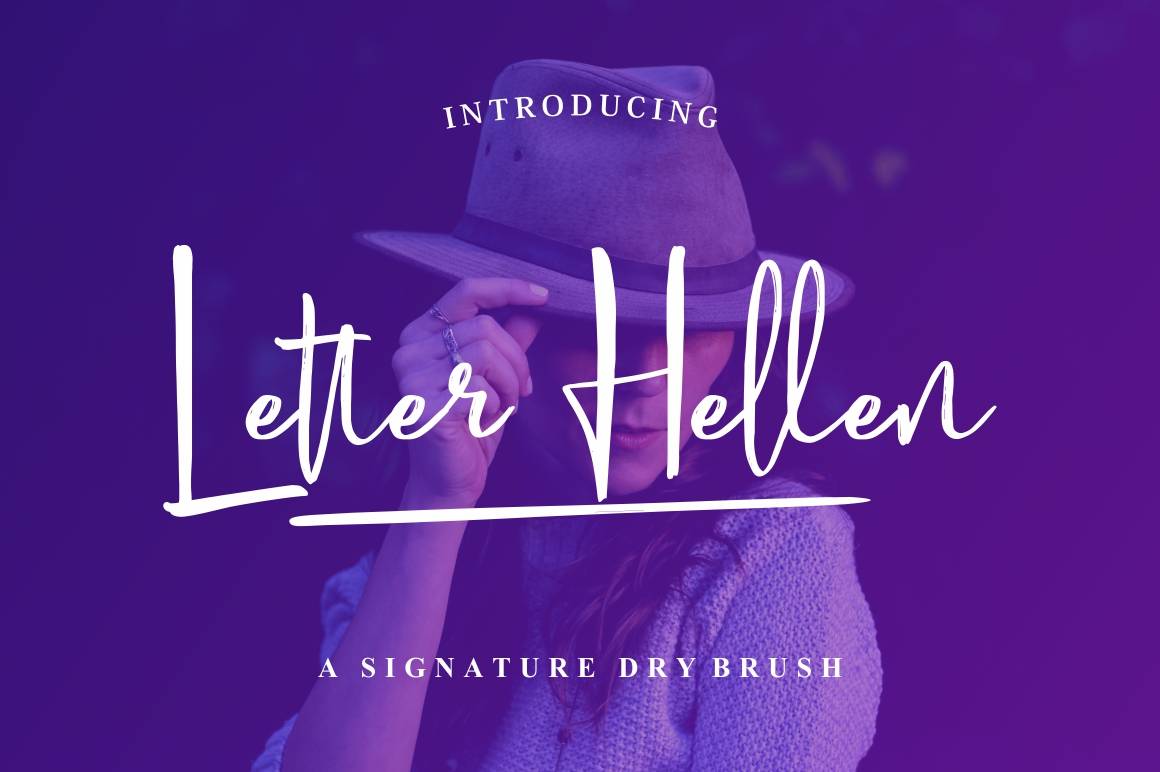 Letter Hellen Font sample