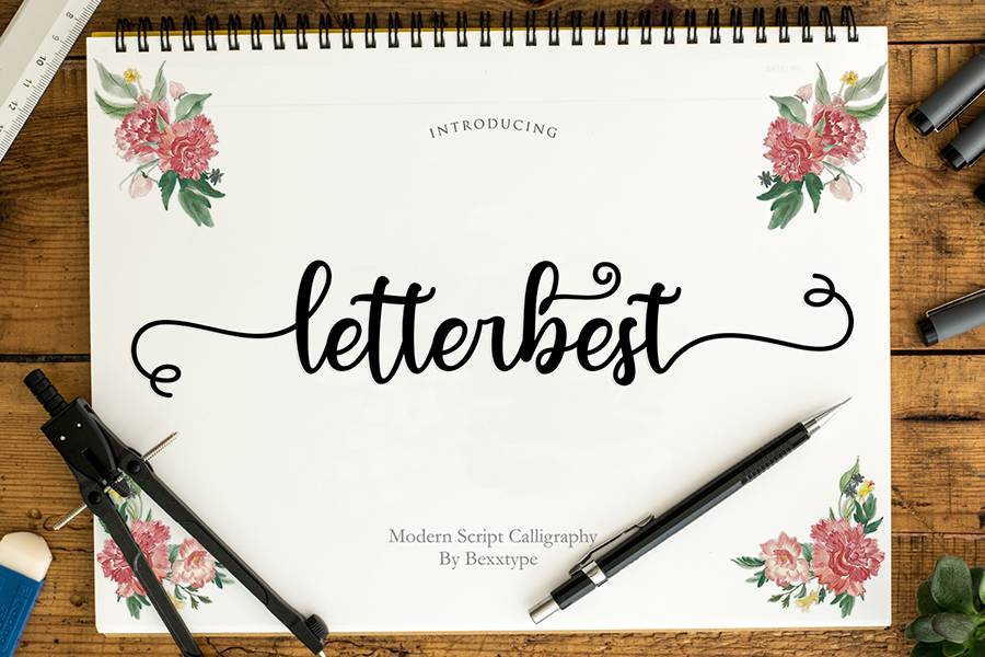 Letterbest Handlettering Script sample