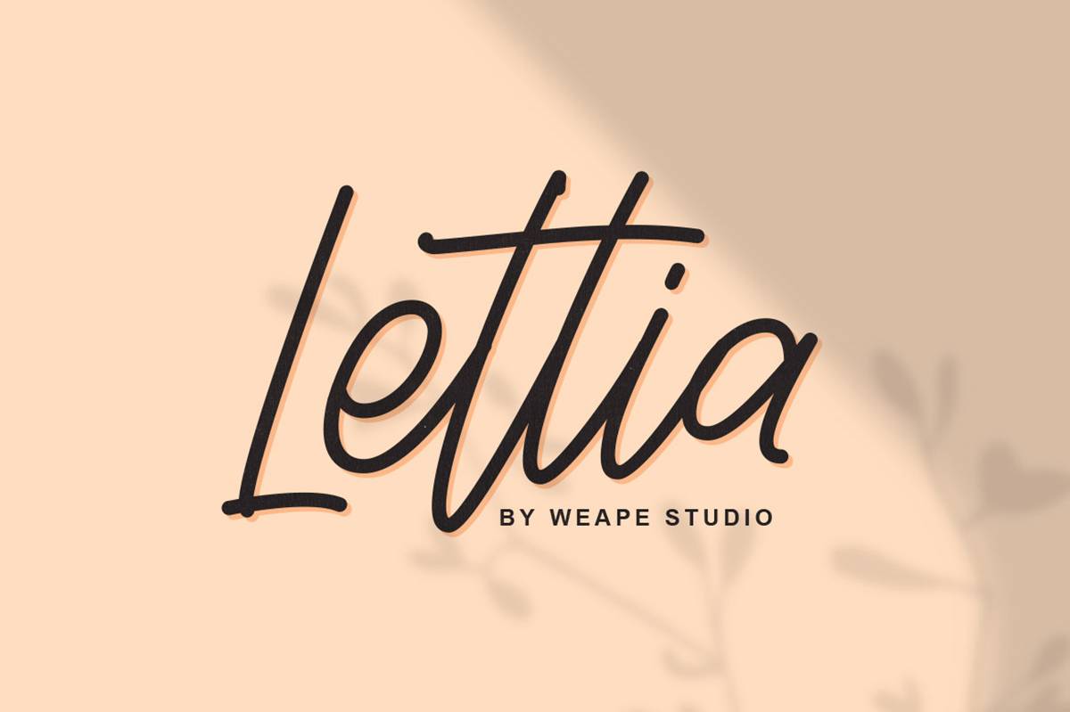 Lettia Font sample
