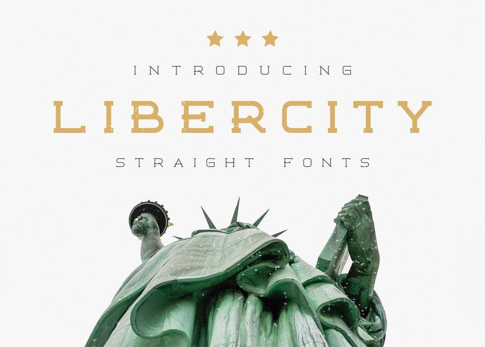 Libercity Font sample