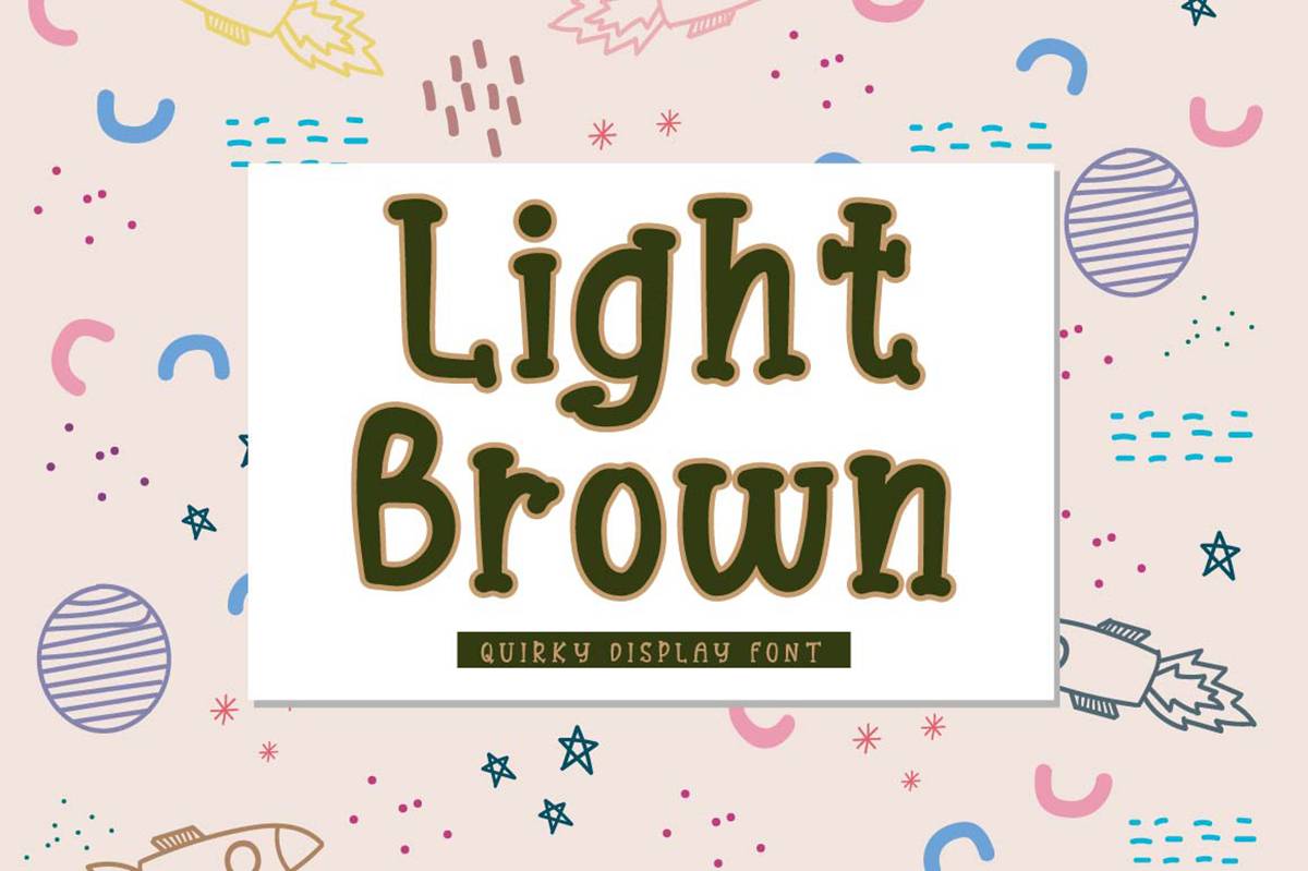 Light Brown Font sample