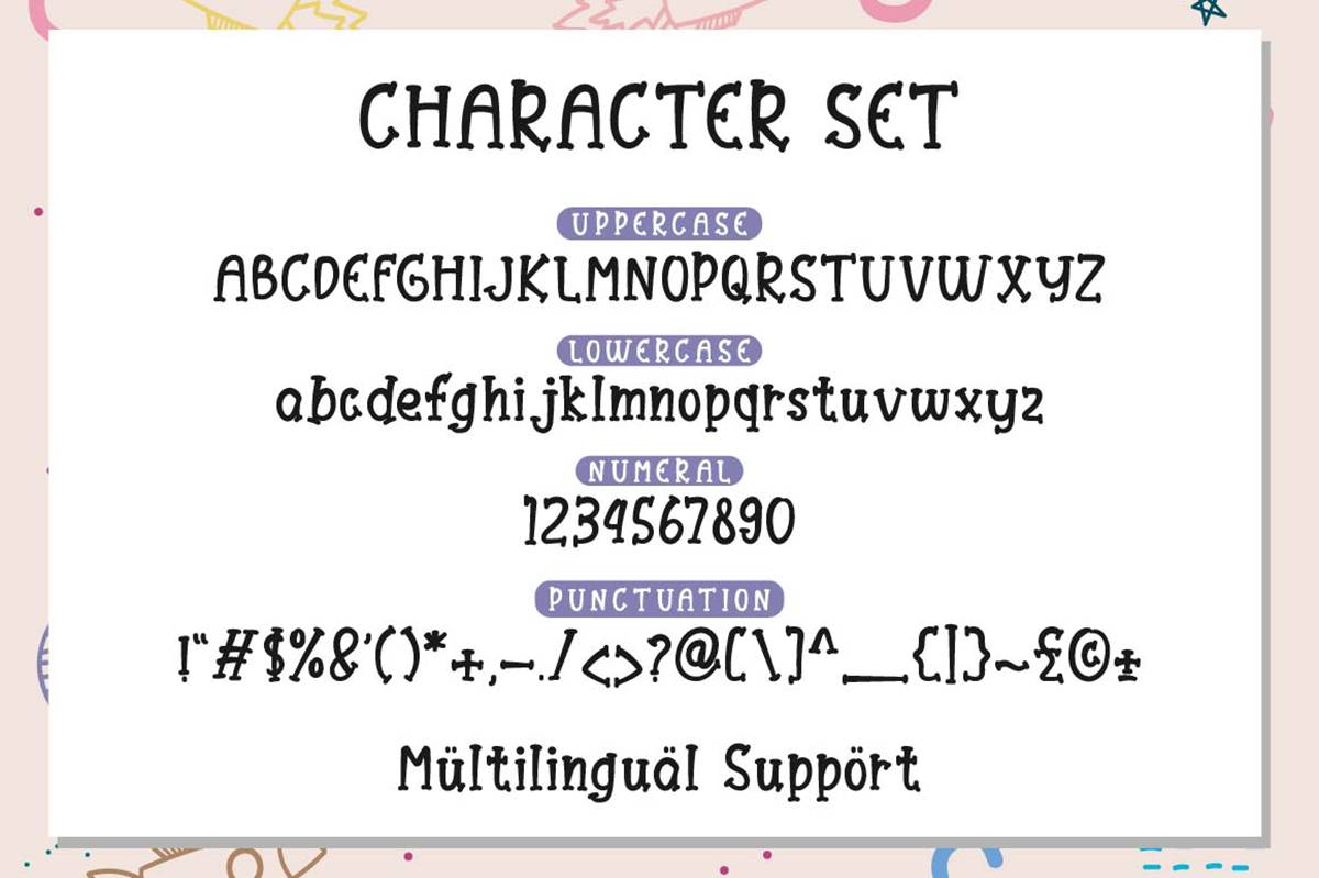 Light Brown Font sample