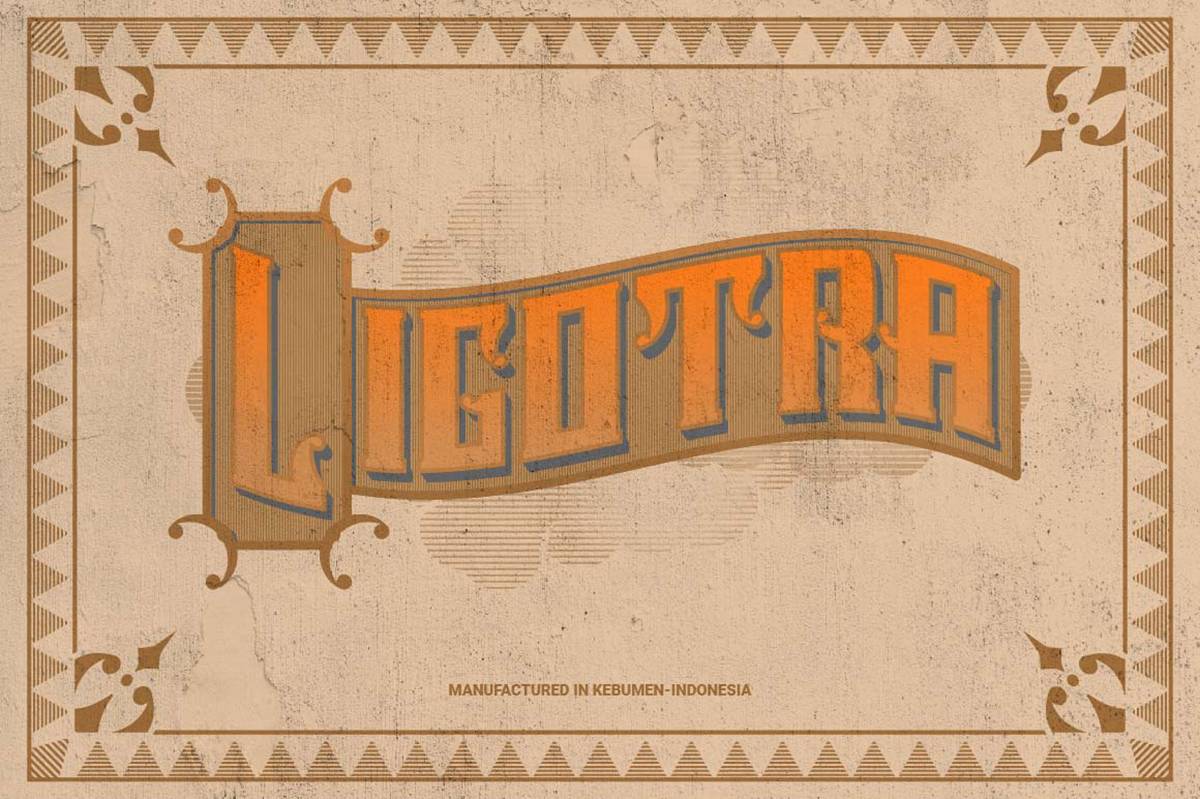 Ligotra Font sample