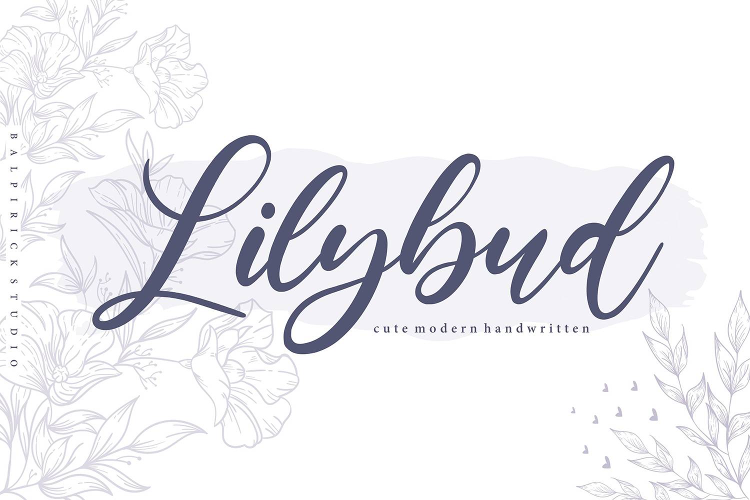 Lilybud Font sample