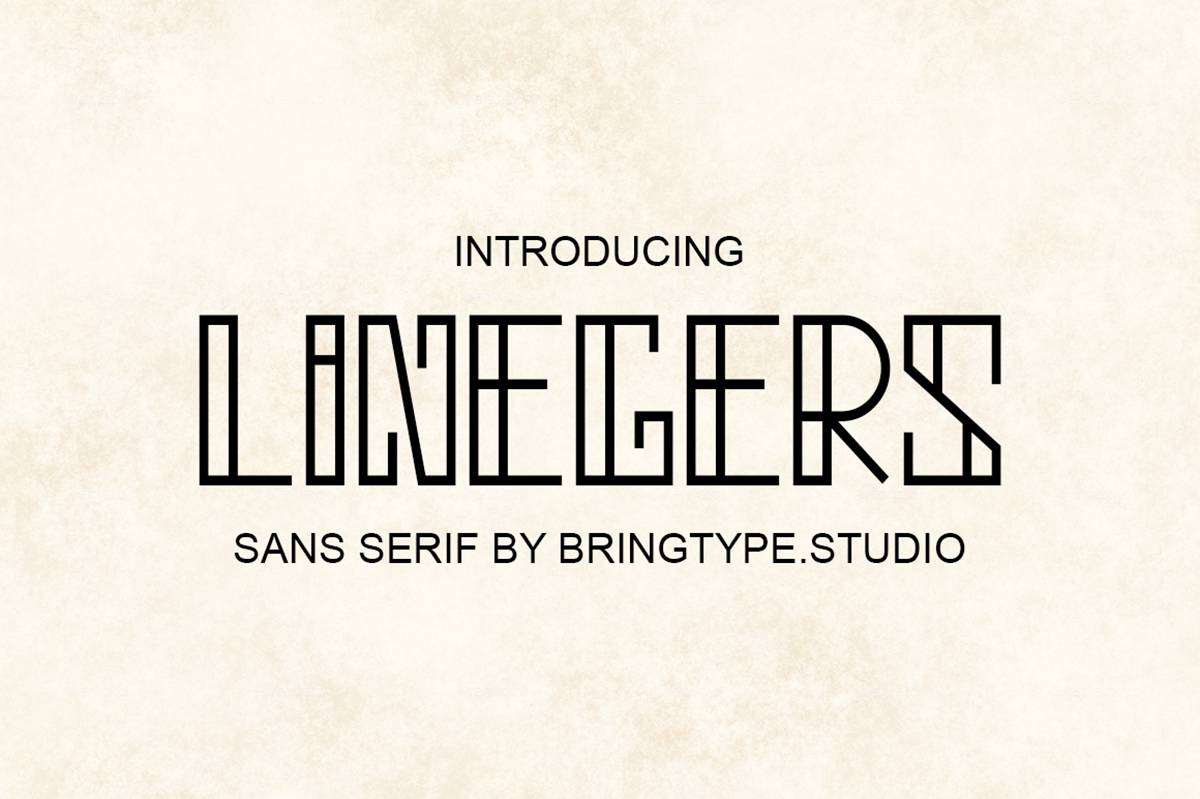 Linegers Font sample