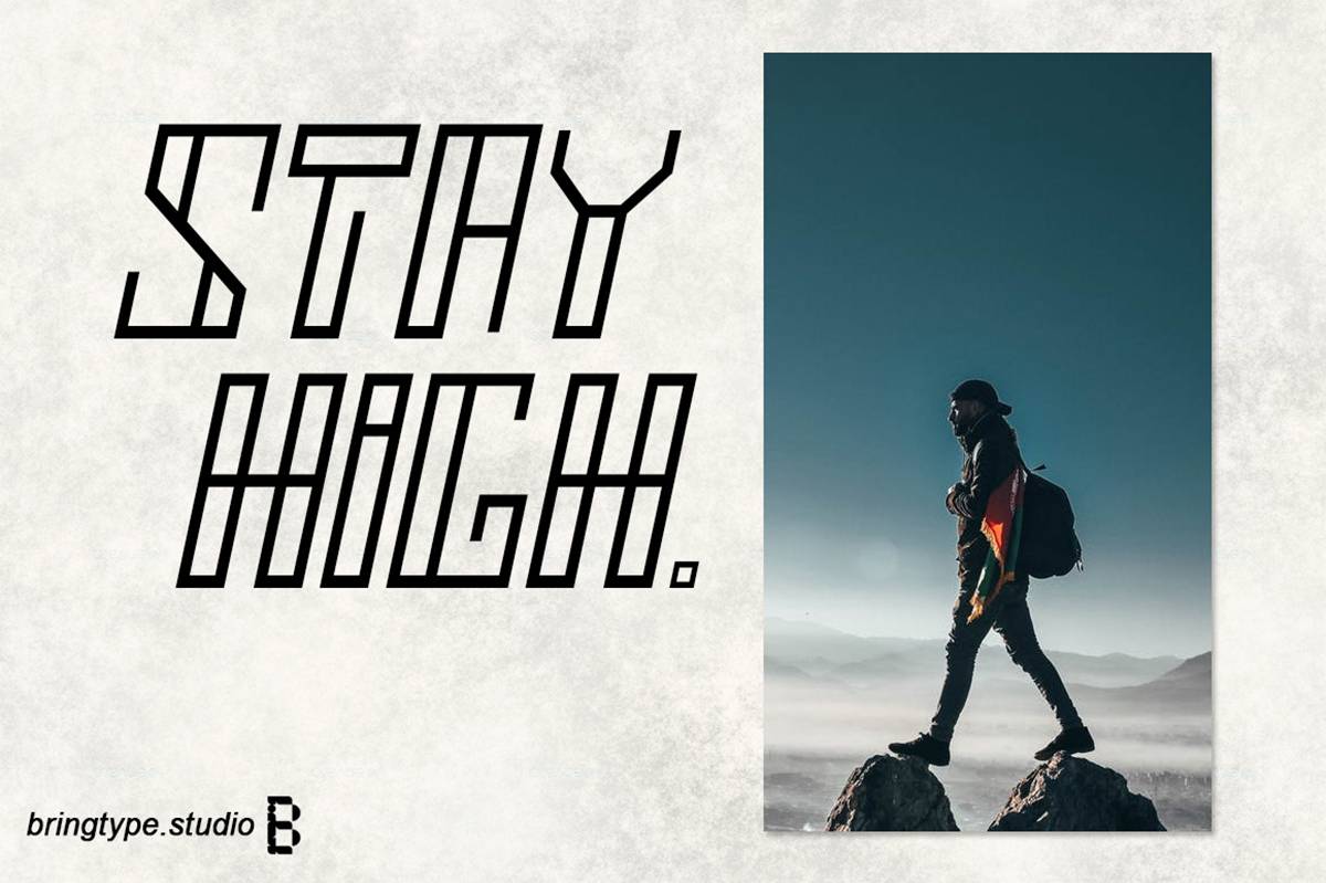Linegers Font sample