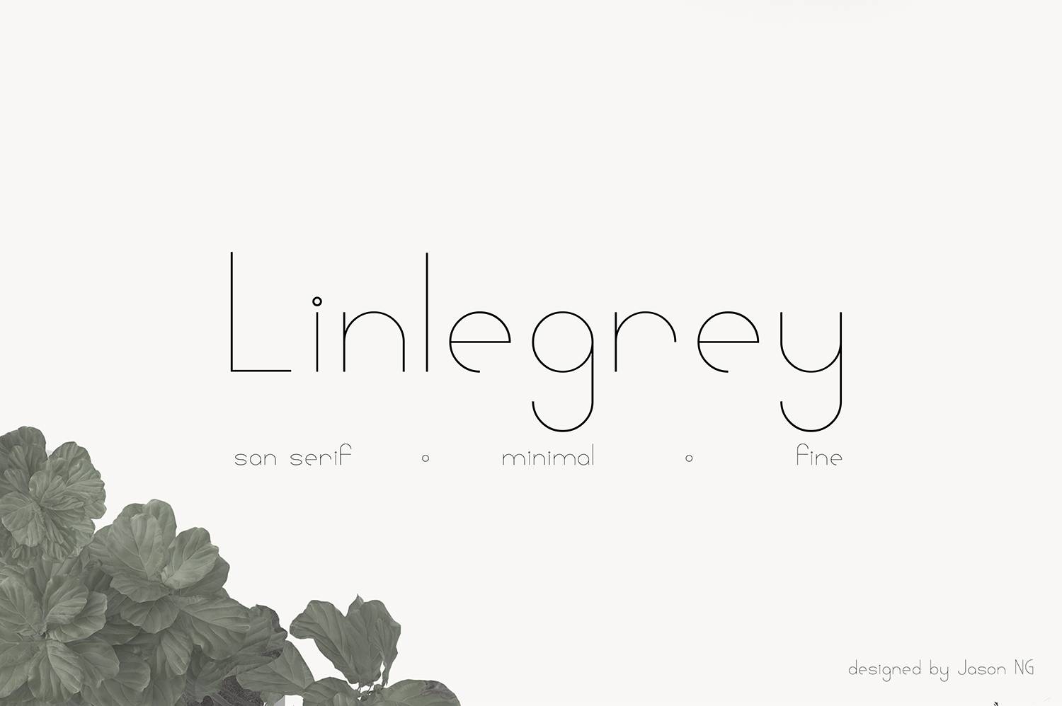 Linlegrey Font sample