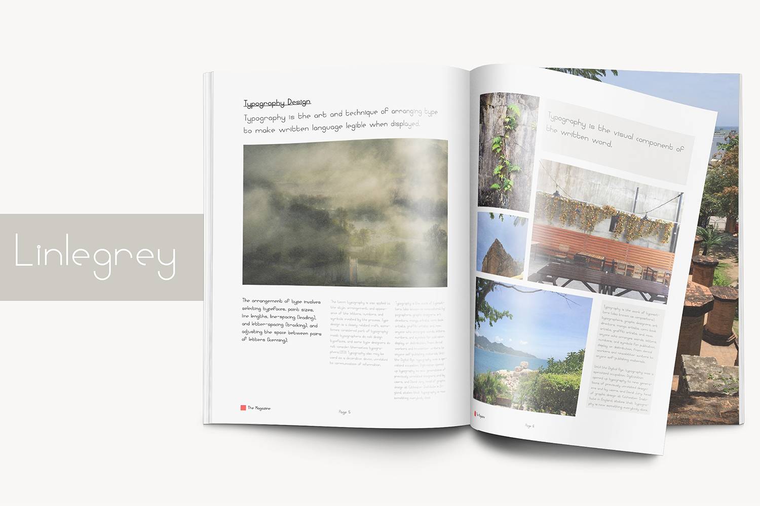 Linlegrey Font sample