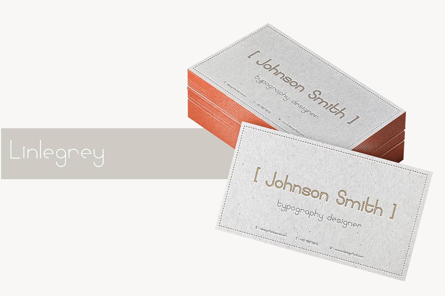Linlegrey Font sample