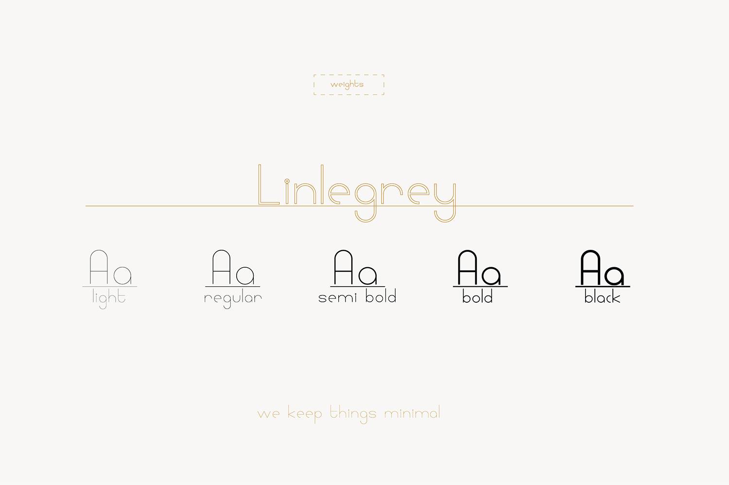 Linlegrey Font sample