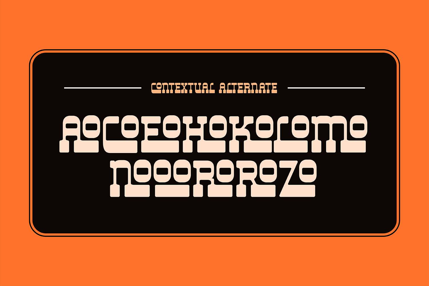 Liong Font sample