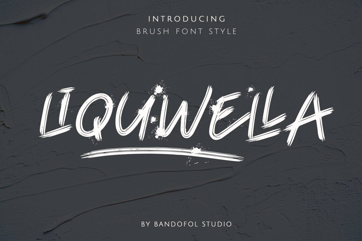 Liquwella Font sample