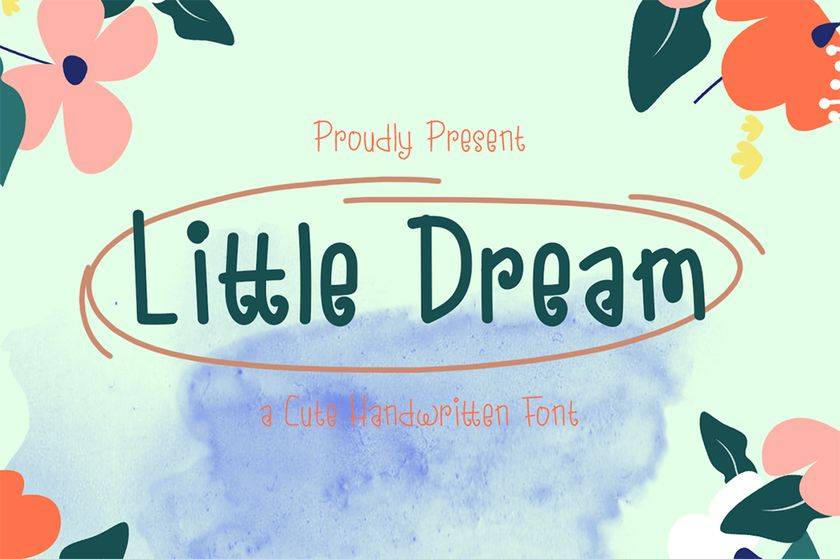 Little Dreams Font sample