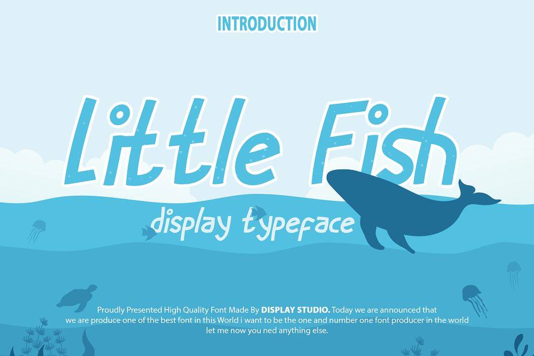 Little Fish Font sample