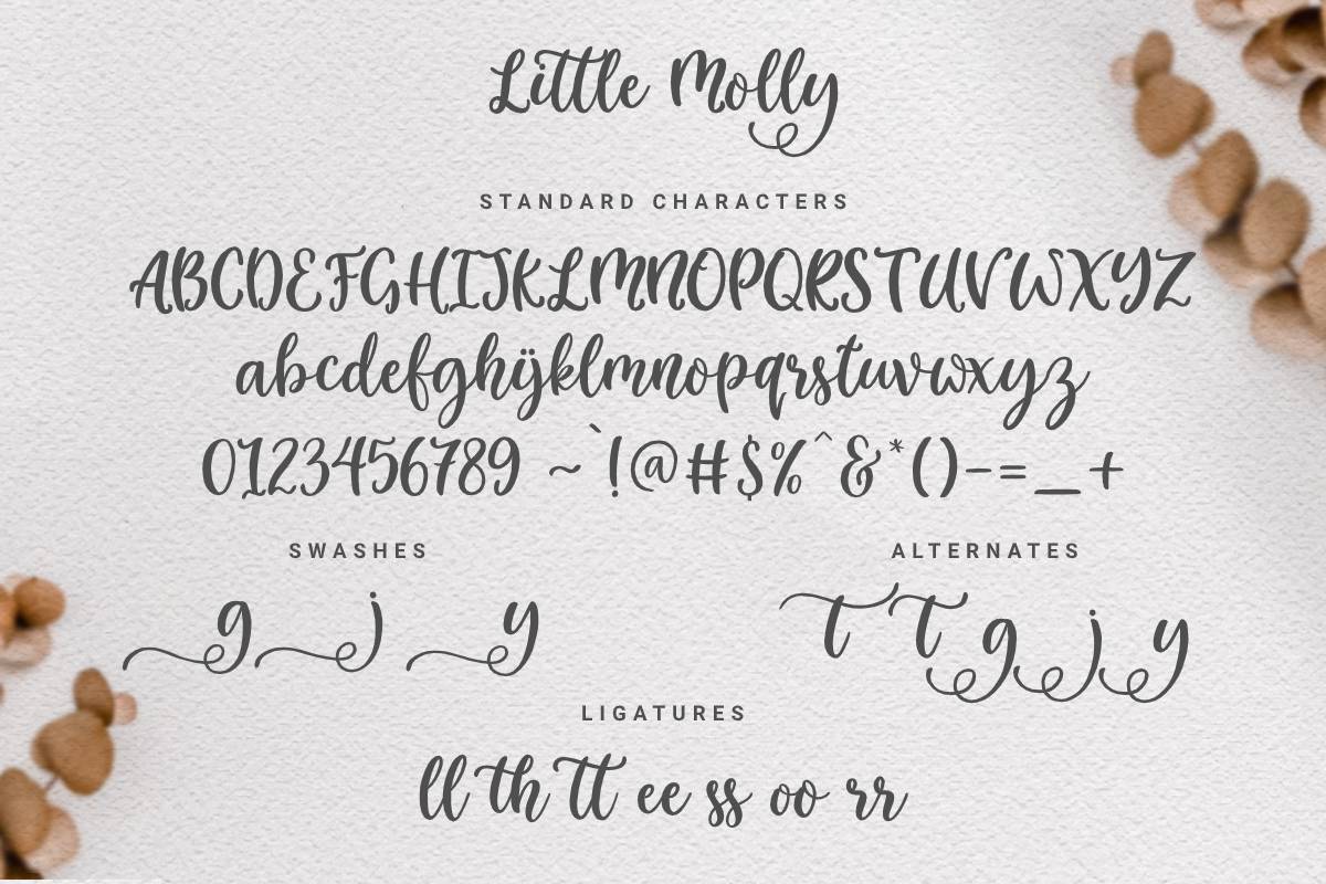 Little Molly Font sample