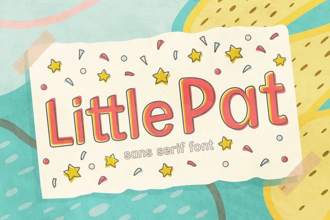 Little Pat Font sample
