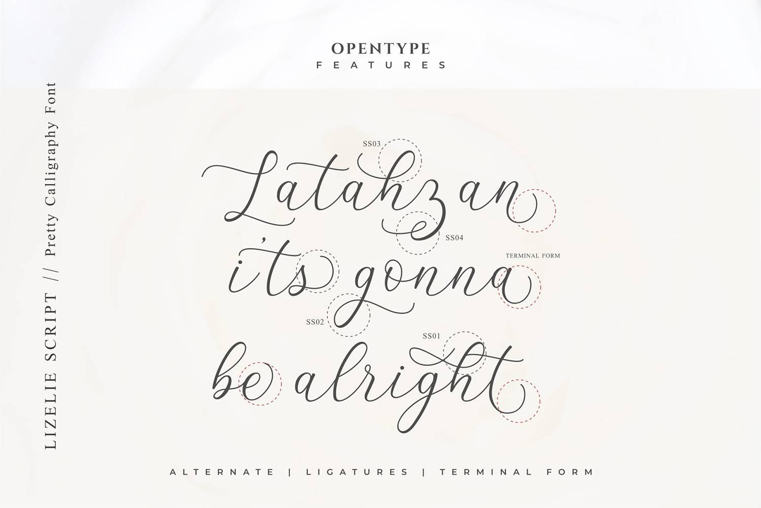 Lizelie Font sample