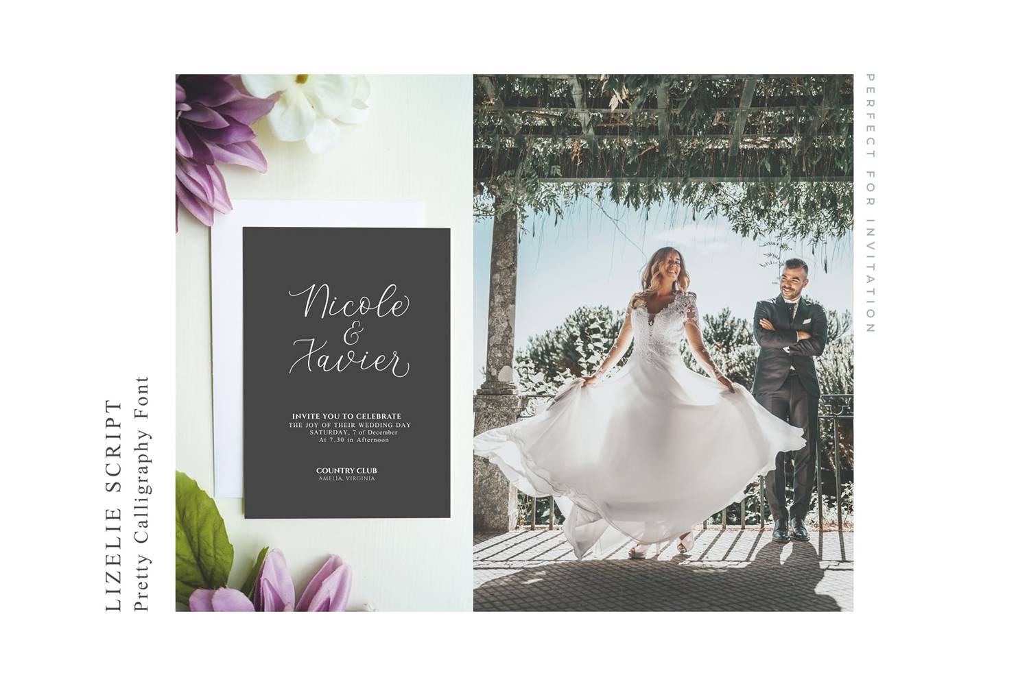 Lizelie Font sample