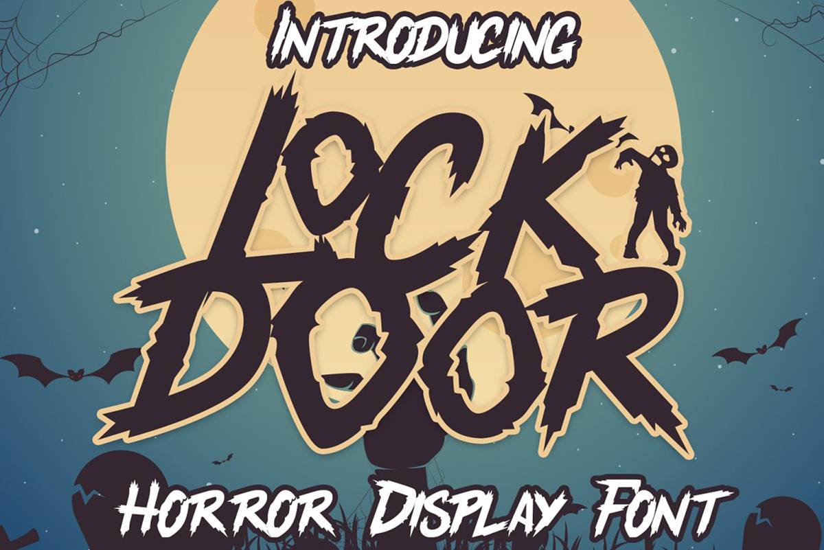 Lockdoor Font sample