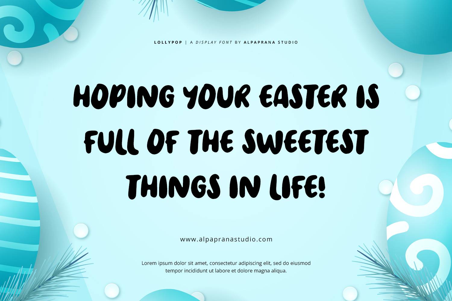 Lollypop Font sample