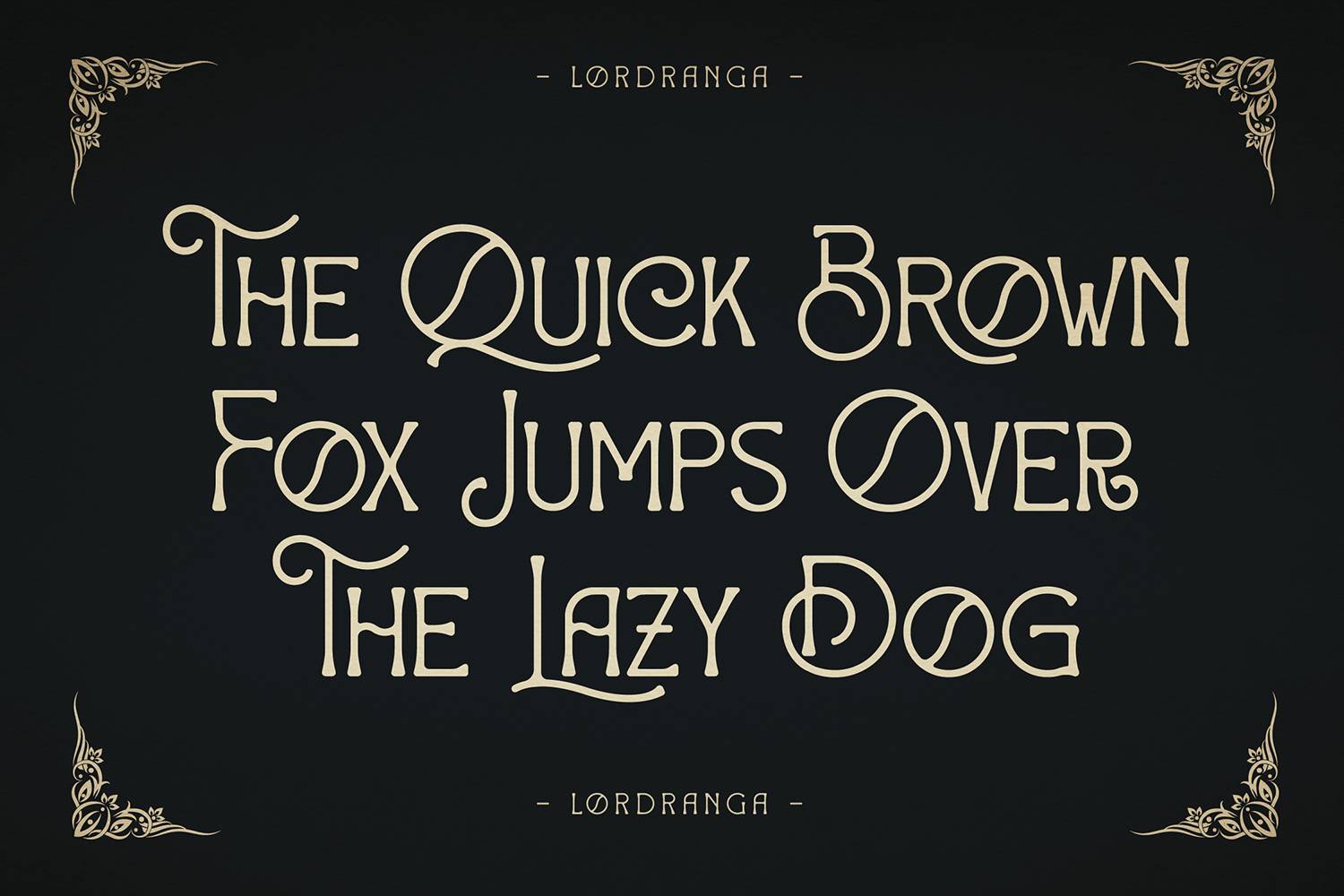 Lordranga Font sample
