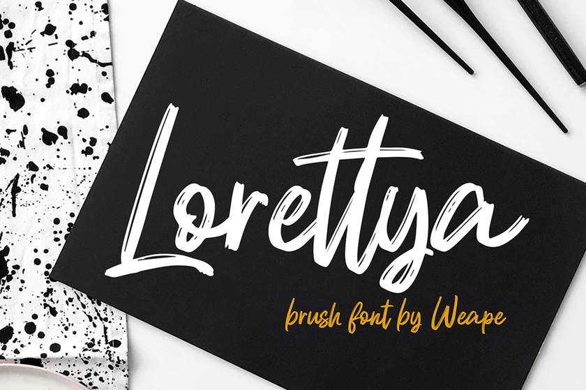 Lorettya Font sample