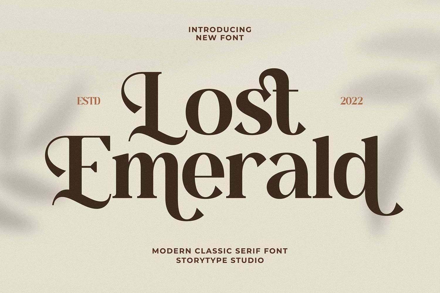 Lost Emerald Font sample