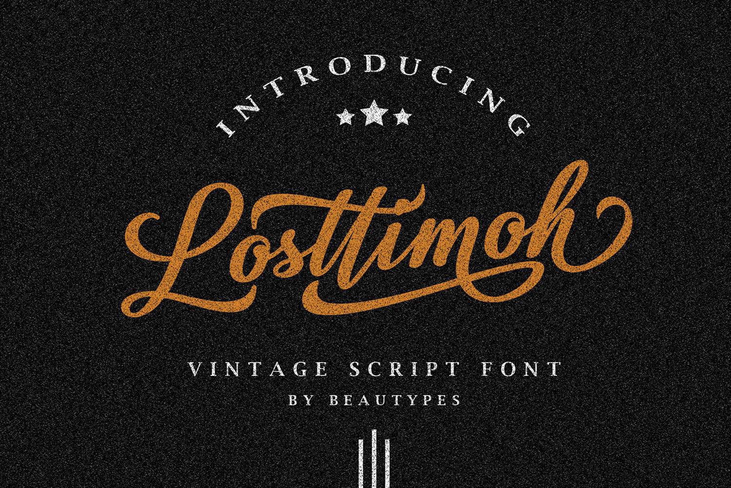 Losttimoh Font sample