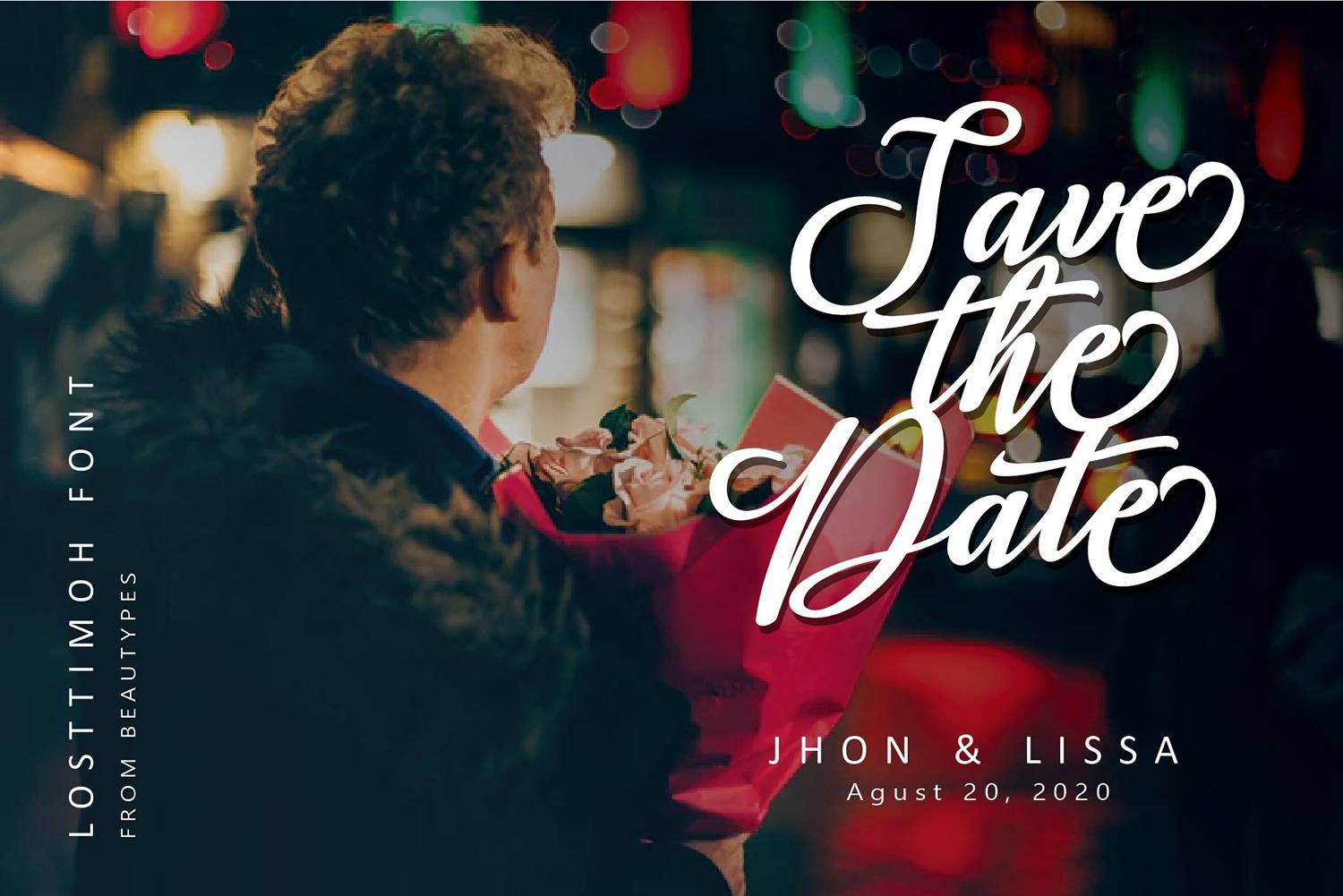 Losttimoh Font sample