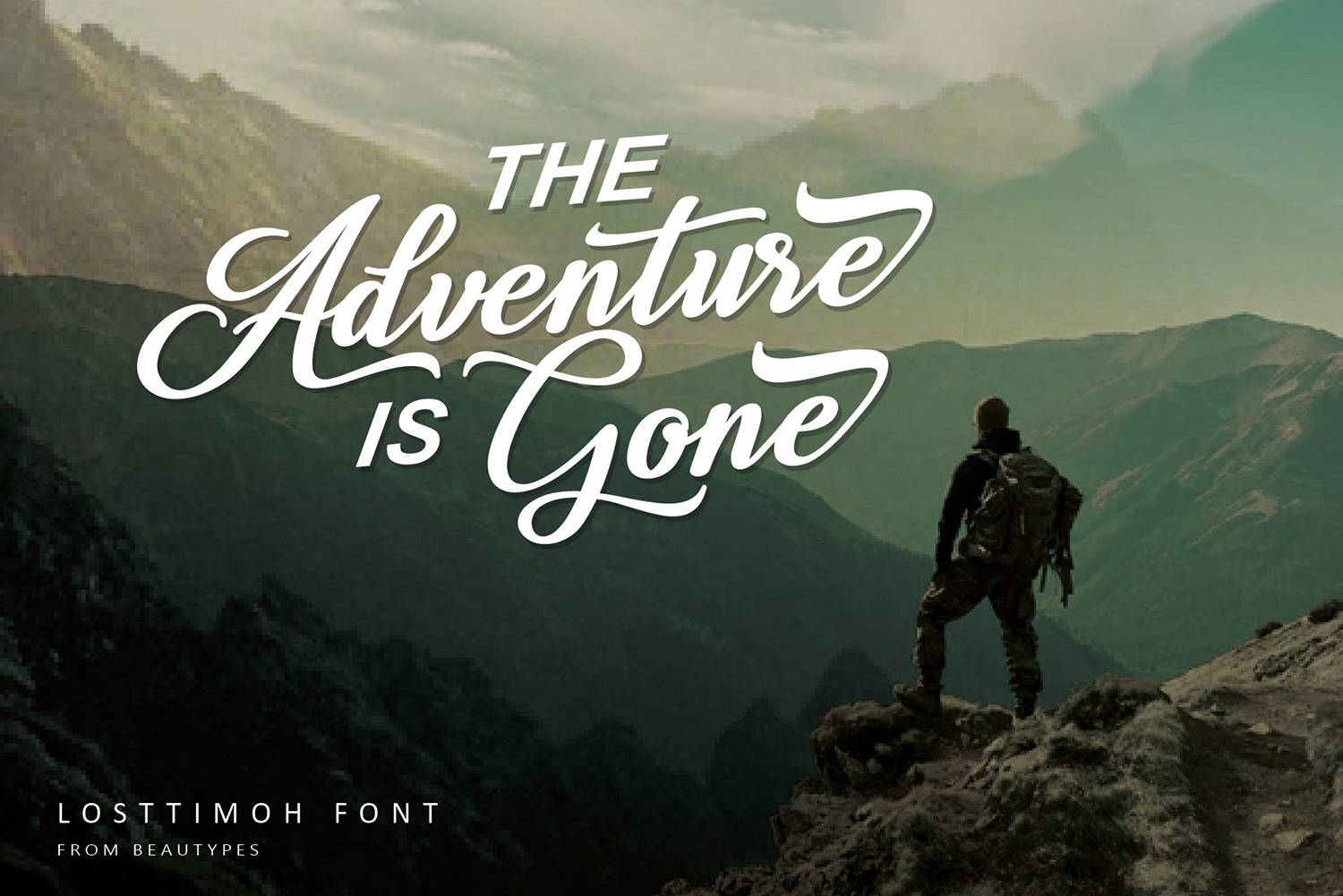 Losttimoh Font sample
