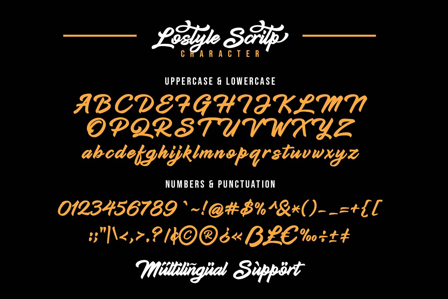 Lostyle Font sample