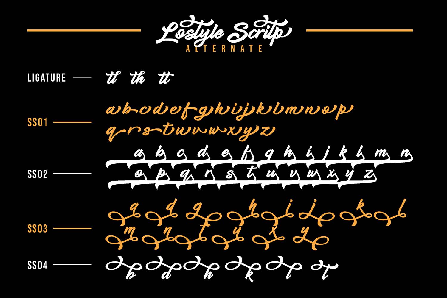 Lostyle Font sample