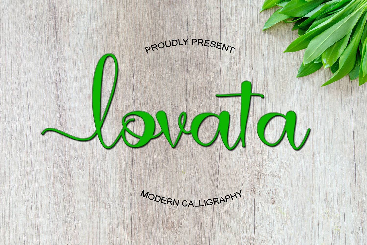 Lovata Font sample
