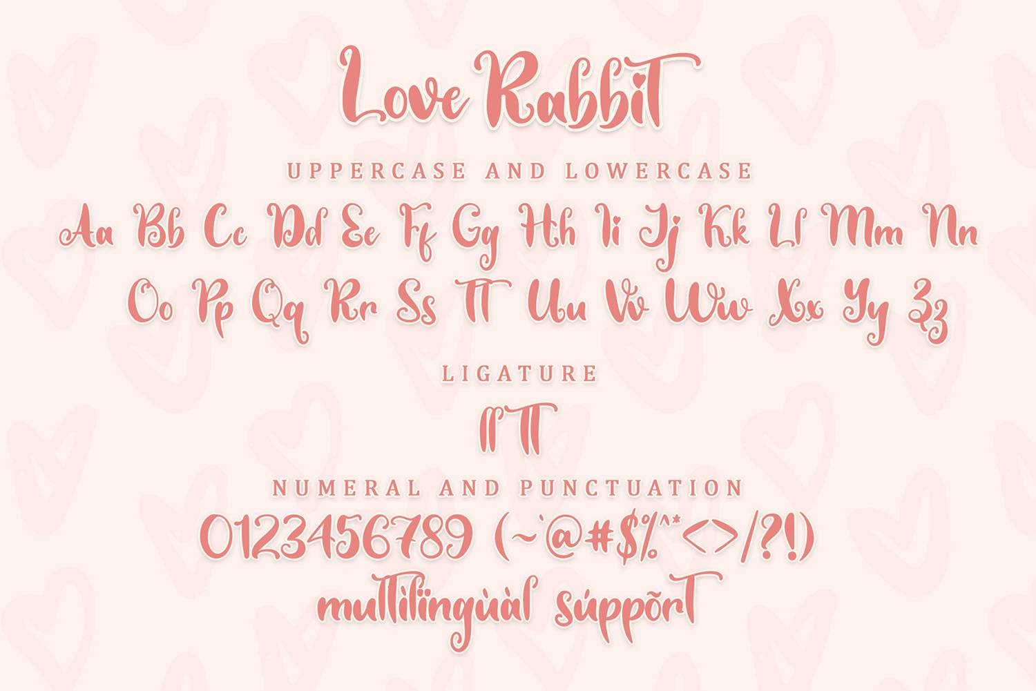Love Rabbit Font sample