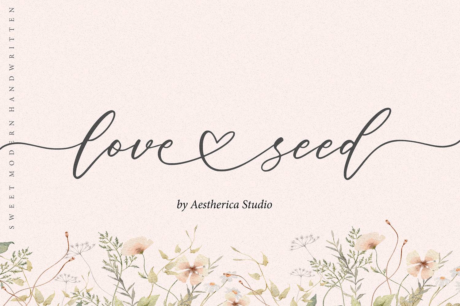 Love Seed Font sample