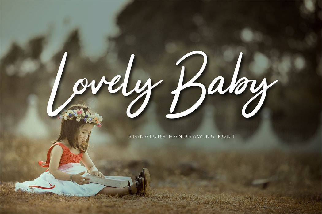 Lovely Baby Font sample