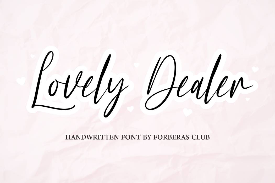 Lovely Dealer Font sample