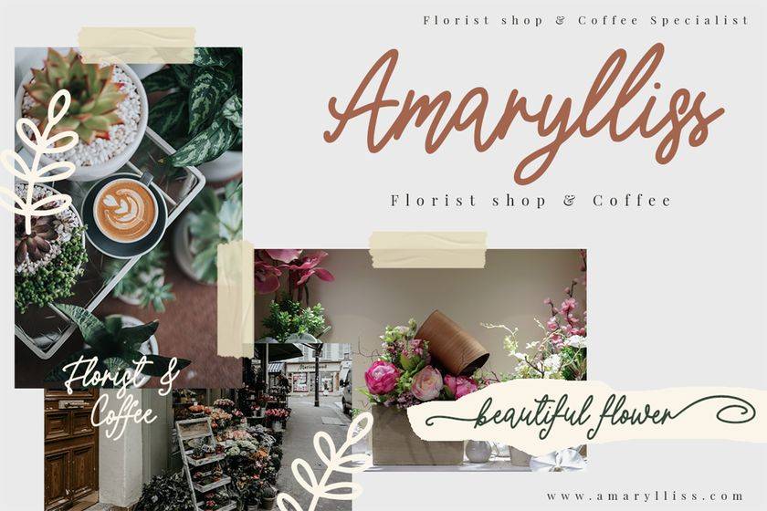 Lovely Garland Font sample