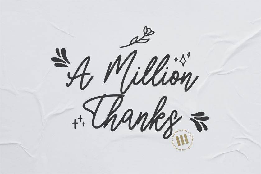 Lovely Garland Font sample
