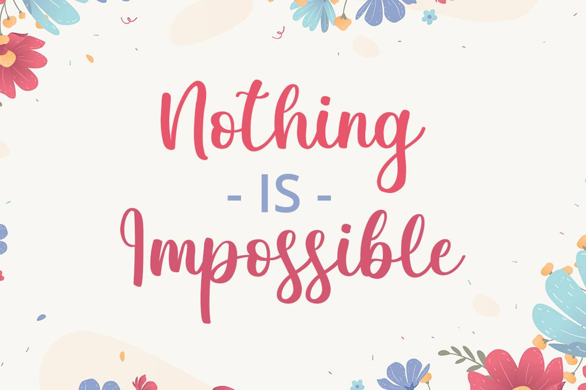 Lovely Jasmine Font sample