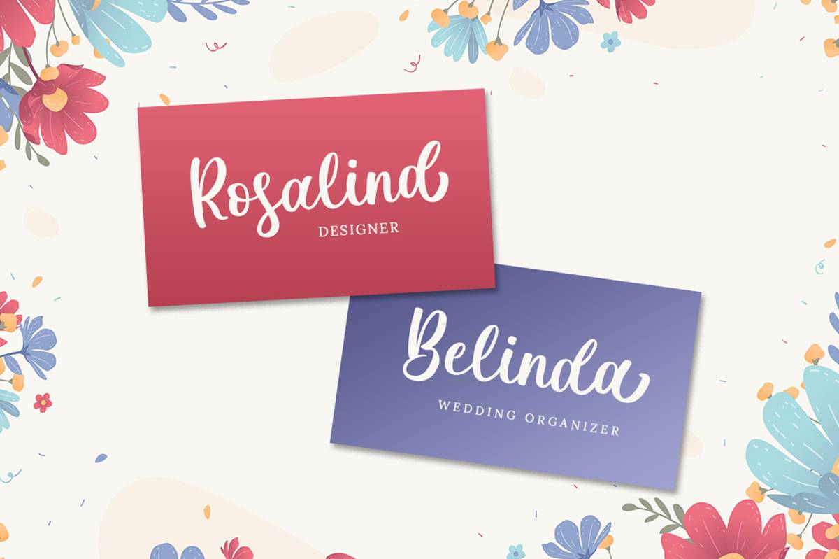 Lovely Jasmine Font sample