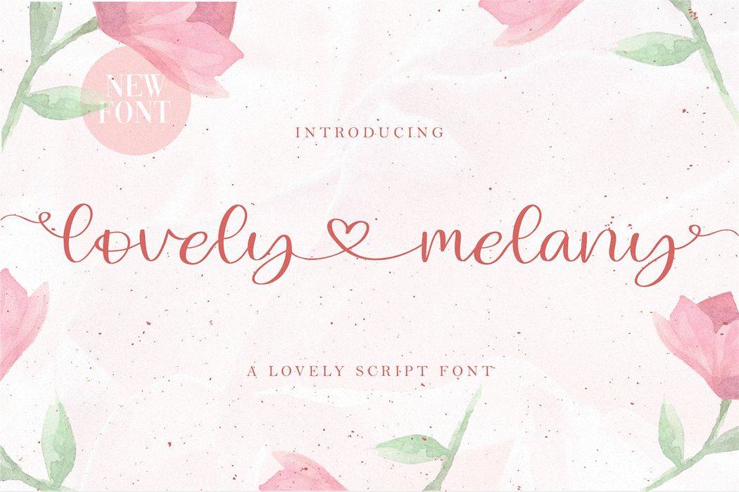 Lovely Melany Font sample