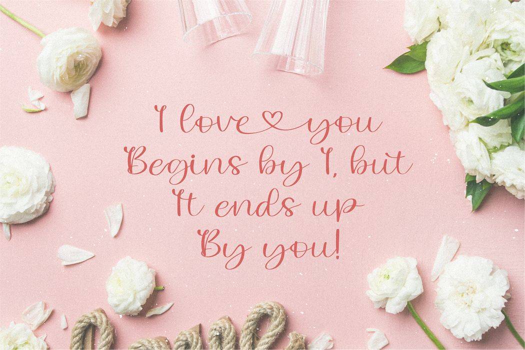 Lovely Melany Font sample