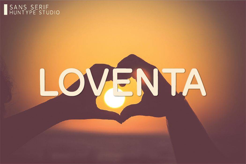 Loventa Font sample
