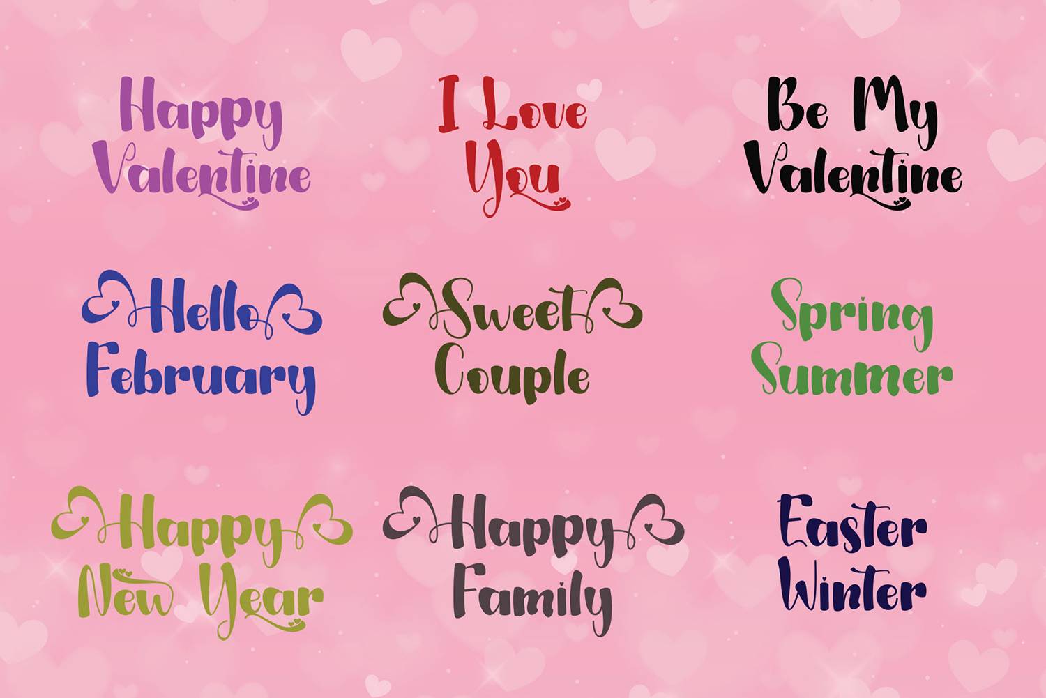 Loventtine Font sample