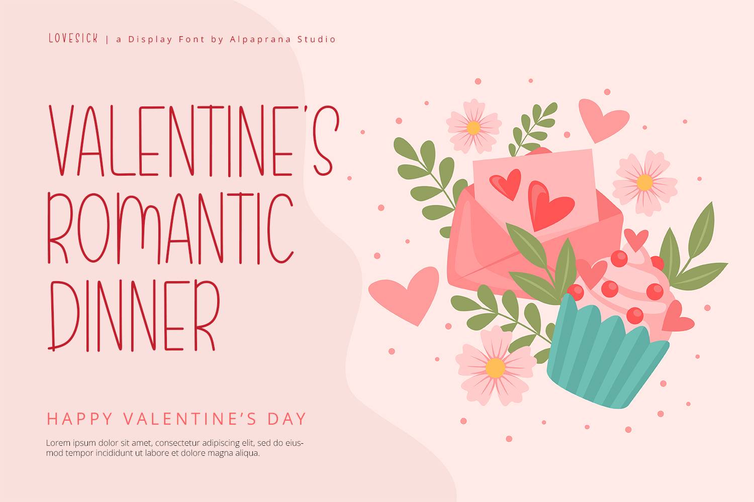 Lovesick Font sample