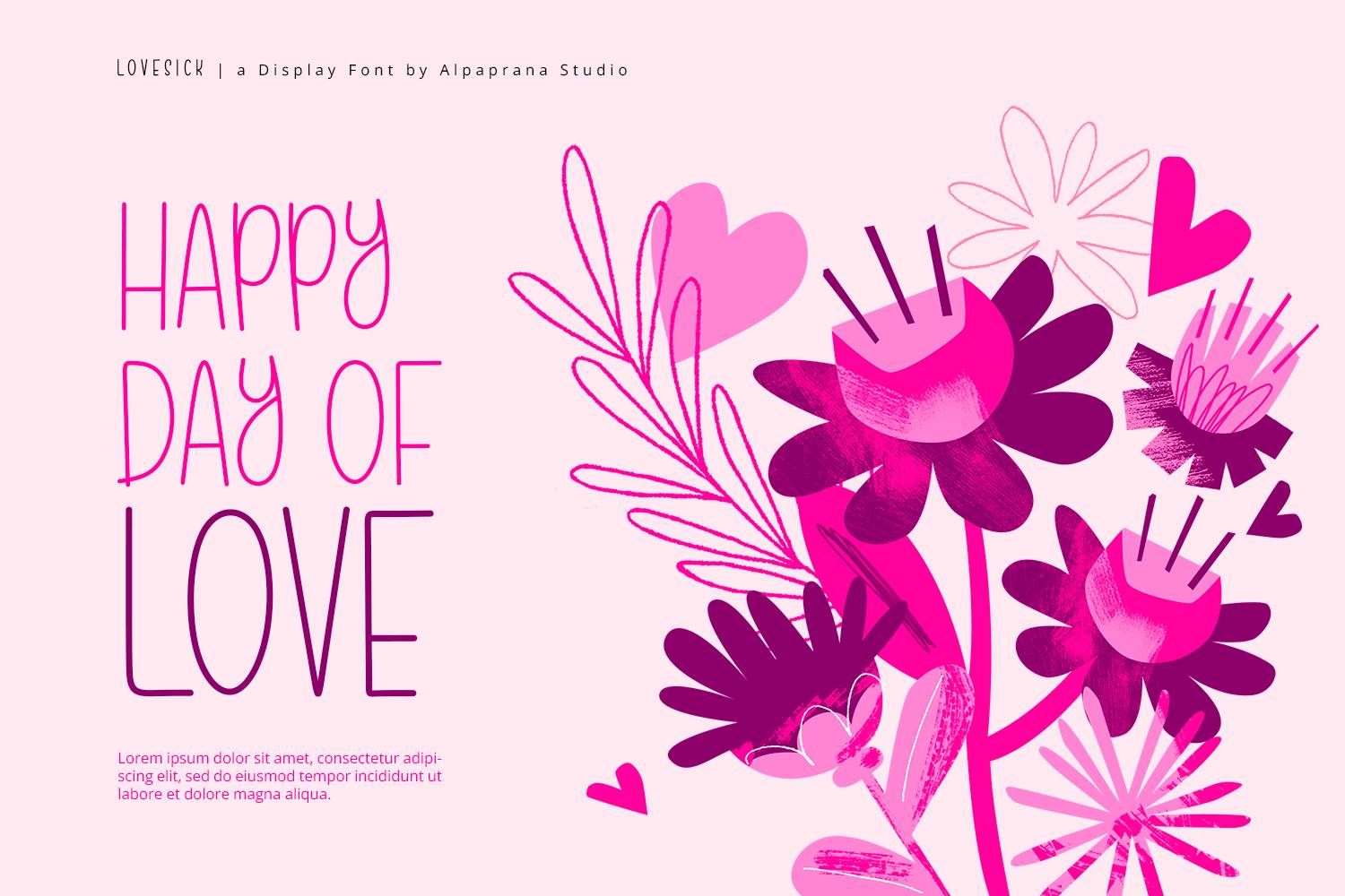 Lovesick Font sample